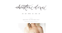 Desktop Screenshot of christinedoneeblog.com